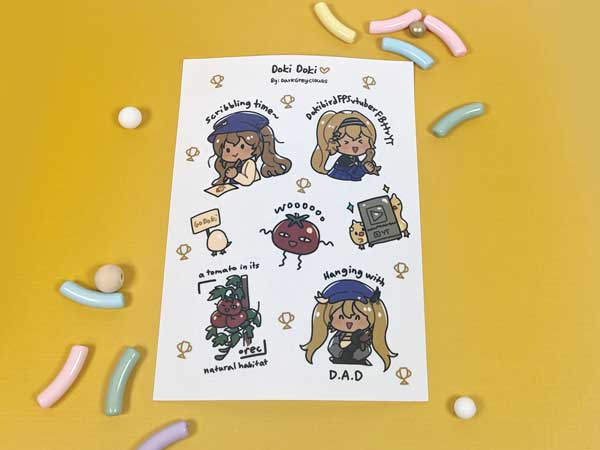 Dokibird Sticker Sheet