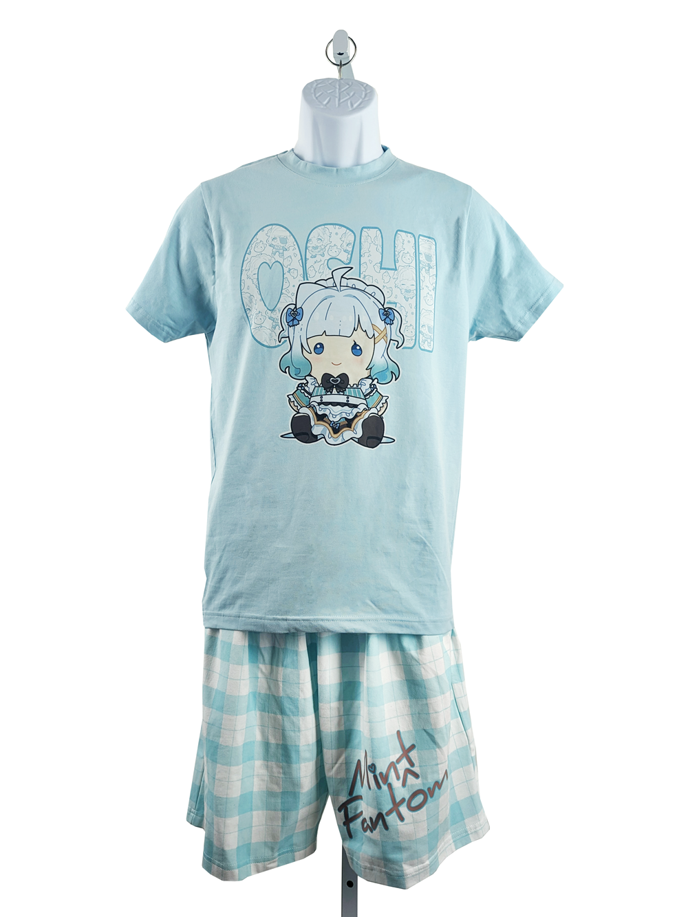 Oshi Pajamas (Mint Fantome). Pajamas Pillowcase Combo