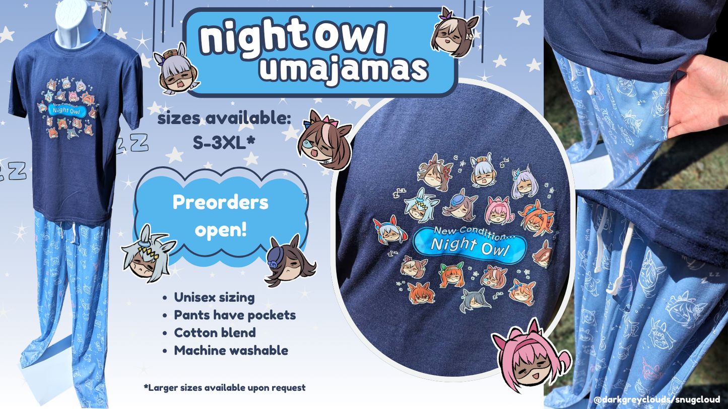 Night Owl Uma Musume Pajamas
