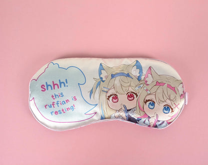 Mint Satin Eye mask