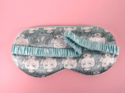 Mint Satin Eye mask
