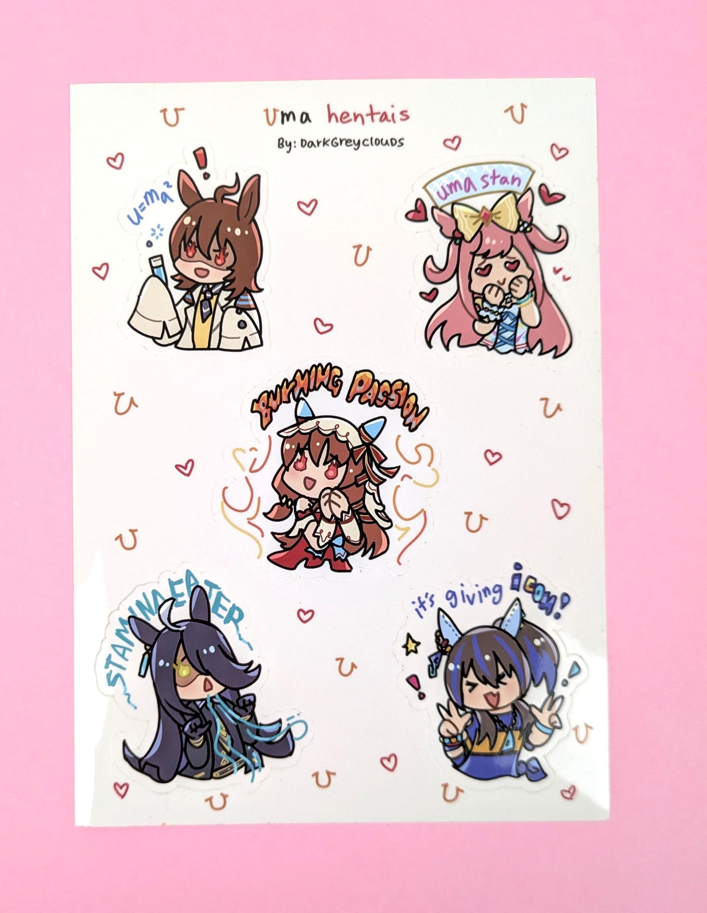 Uma Musume Uma Hentai Sticker Sheet