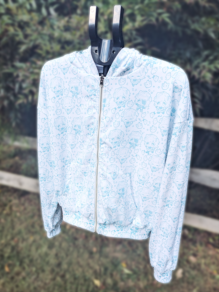 Minto Wisp Double-Sided Zip-Up Hoodie