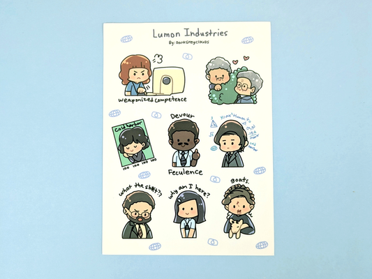 Lumon Industries Sticker Sheet