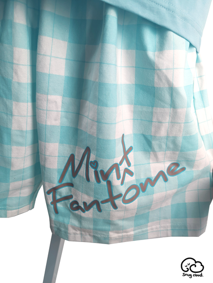 Oshi Pajamas (Mint Fantome). Pajamas Pillowcase Combo